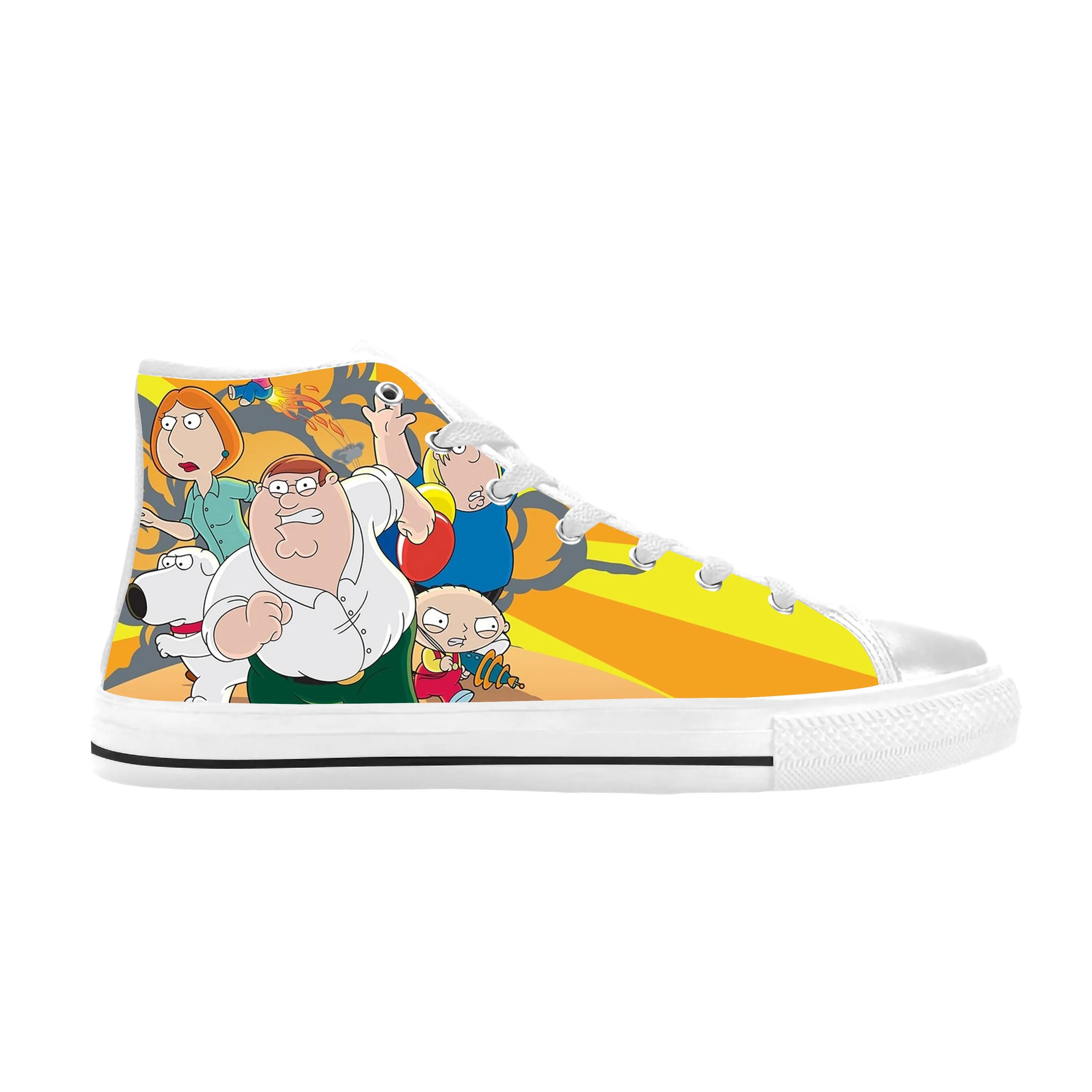 

Guys Anime Cartoon Manga Comic Funny Cool Family Casual Cloth Shoes High Top Comfortable Breathable 3D Print Men Women Sneakers