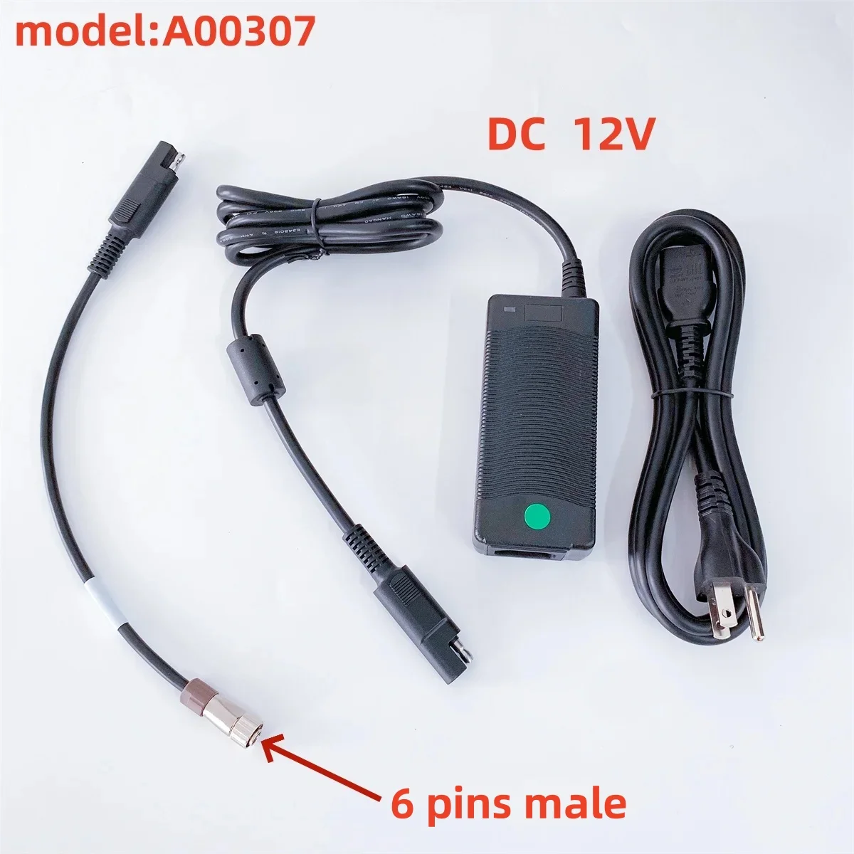 

SOK-KIA/TOP-CON GNSS Hiper GPS SR AC adapter OUTPUT DC12V power cable A00307 Power Cable 6pins Male