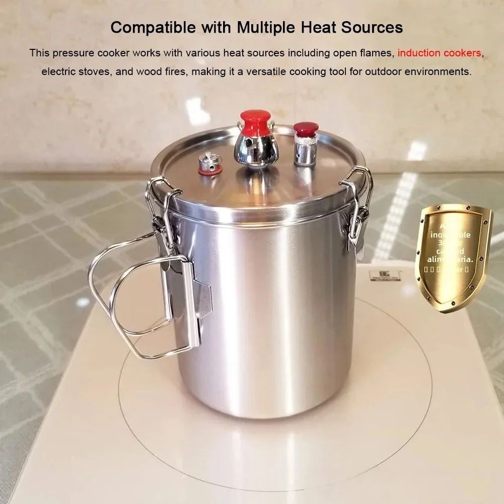 قدر ضغط صغير خفيف للغاية 304 من الفولاذ المقاوم لل...