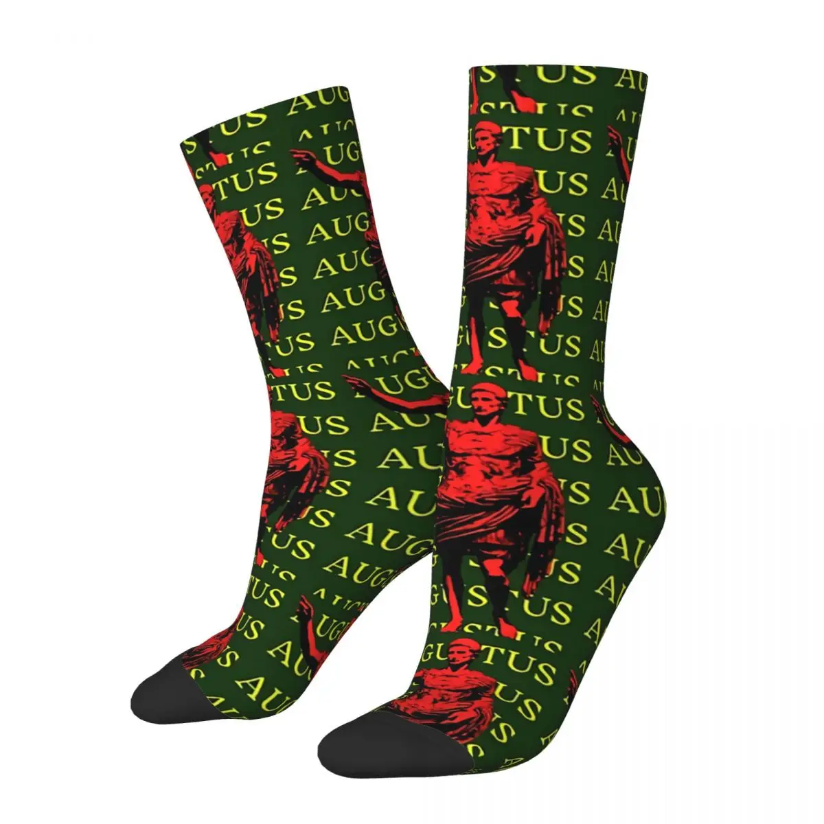 

Funny Happy Men's Socks Classic Augustus PopArt Vintage Harajuku Ancient Roman SPQR Hip Hop Crew Crazy Sock Gift Pattern Printed