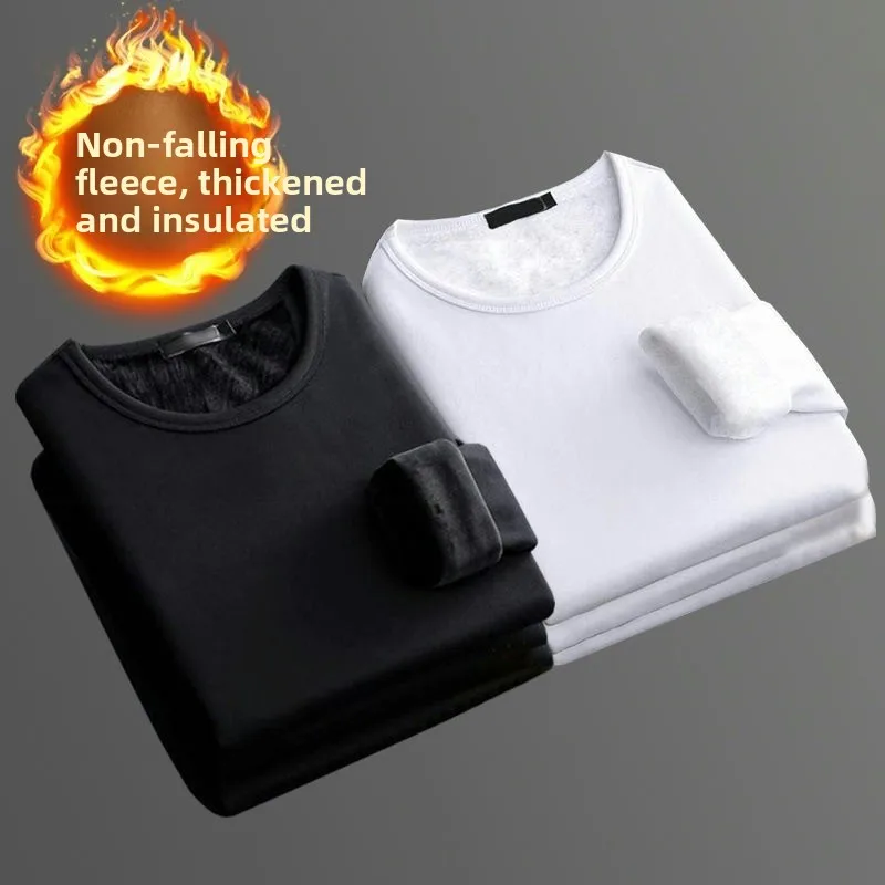 Black + white (fleece-lined two-piece set)