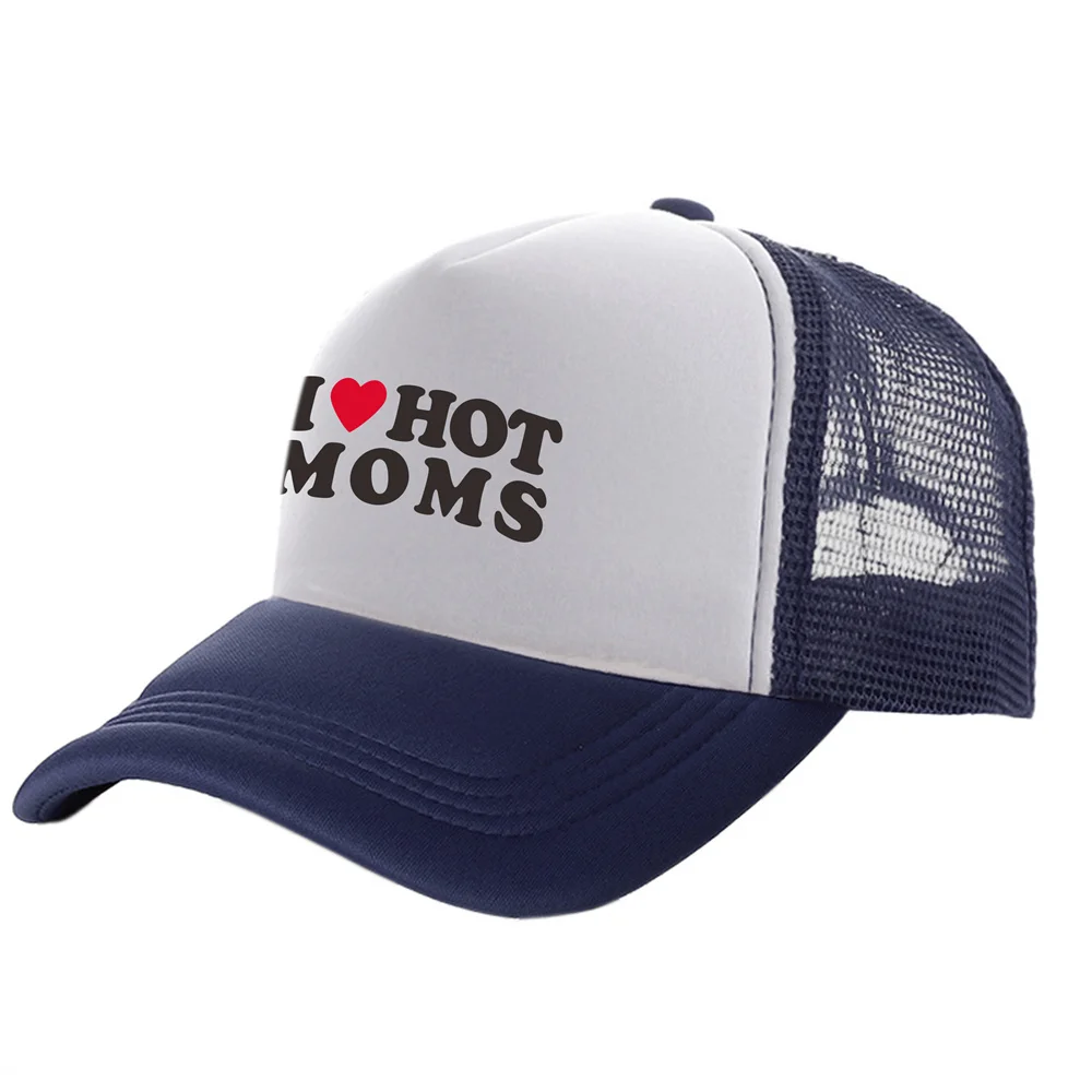 Ich liebe heiße Mütter Trucker Caps Männer lustige Humor Hut Baseball Cap kühlen Sommer Unisex Mesh Net Caps MZ-477 – Detail 7
