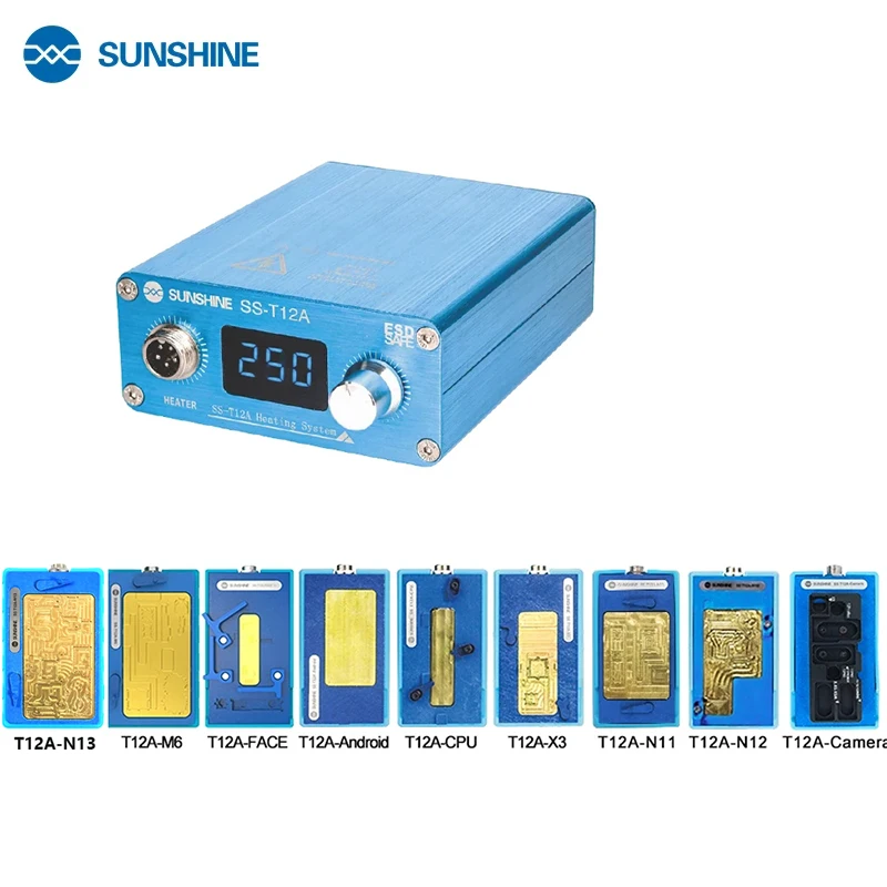 

Sunshine T12A Preheating Station Welding Platform For iPhone X-14 mini/13/13Pro max Motherboard Welding Table Desoldering Heater