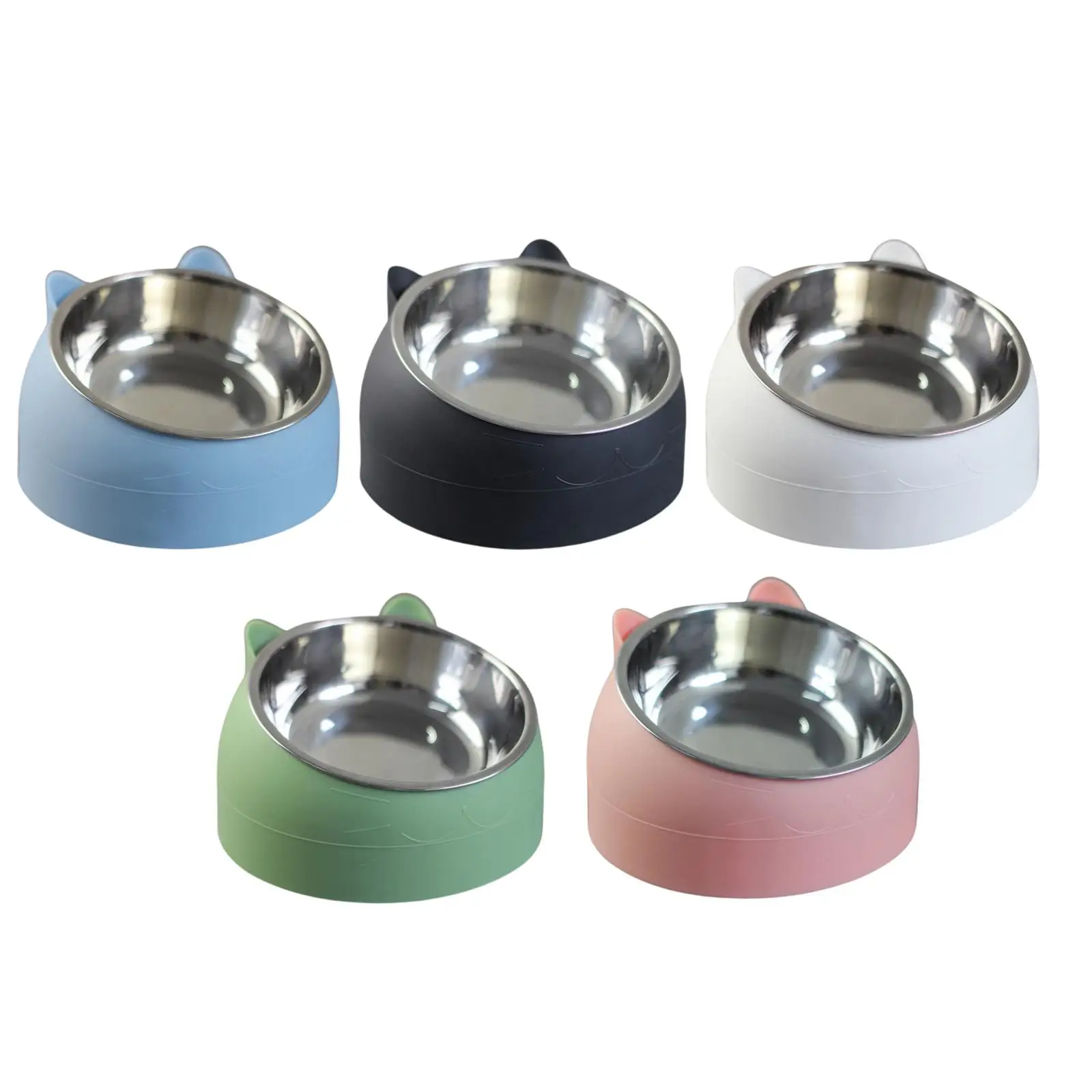 Pet Feeder 15° Raised Feeder Pet Supplies Tilted Elevated Non Slip Metal Pet Feeder 15° Raised Feeder Pet Supplies Tilted Elevated Non Slip Metal