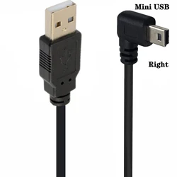 USB Male to Male Angled Fast Data Charge Cable - Compact 90 Degree Design (3.5m) for 3m (USB - Mini Right)