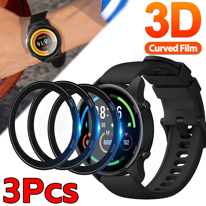 Protective Film for Xiaomi Watch Mi Color Sports Edition Ultra-Thin Full Coverage Screen Protector Film for Mi Watch Color Sport 2pcs tpu hydrogel film for xiaomi mi note 3 screen protector for xiaomi mi note 2 film soft full coverage explosion proof film