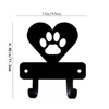 Key Hanger Miniature Cat Paw in Heart Key Rack Holder Wall Mounted Hook Up Home Decor Crochet Bathroom Accessories Wall Hook 2