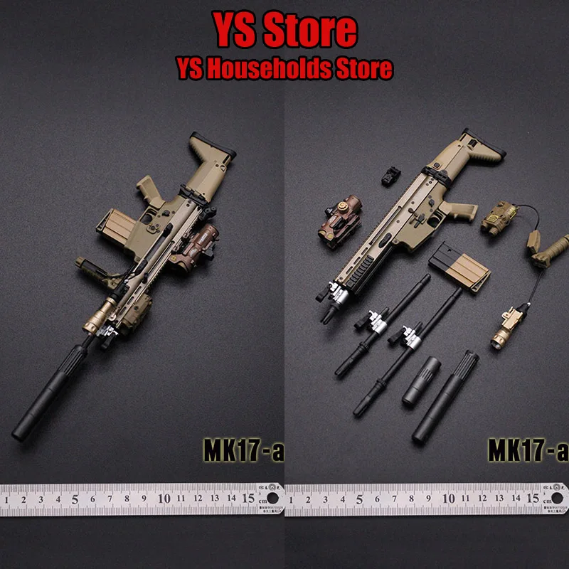 

Mini Times Toys MK17 1/6 Soldier Weapon Accessory Special Combat Assault Static Model Rifle 12" Figure Scene Ornament Hobby Gift