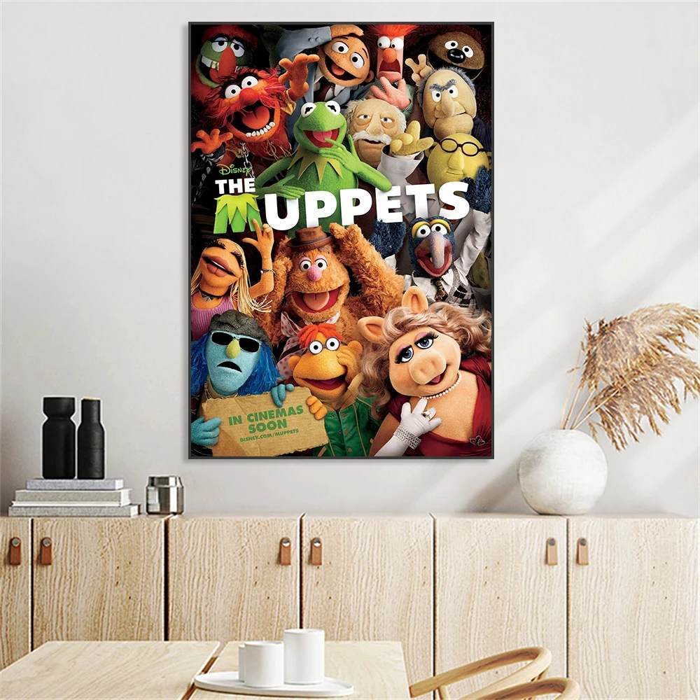 Disney Movie The Muppets Poster Funny Motivational Cartoon Canvas Painting Prints For Kids Bedroom Nursery Room Decor