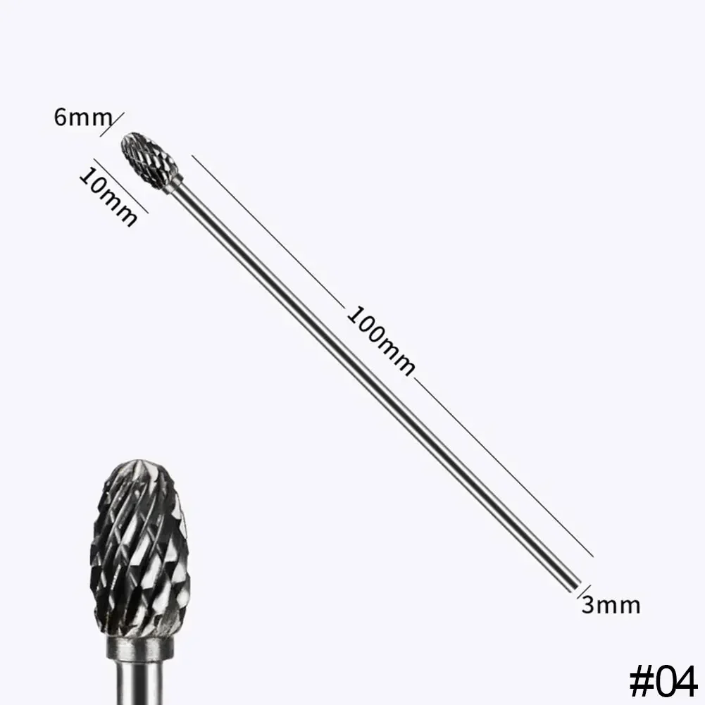 10cm Double Groove Tungsten Carbide Rotary File for Woodworking and Polishing