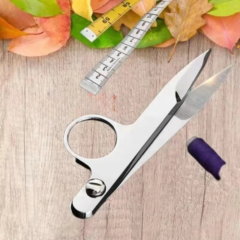 Sewing Scissors Professional Stainless Steel Fabric Thread Embroidery Scissors Ceramic Blades Yarn Shears Multi-Purpose