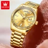 OLEVS 5650 Mens Watch Luxury Original Business Sport Quartz Wristwatches Waterproof Luminous  Date Watches For Man Gifts Box