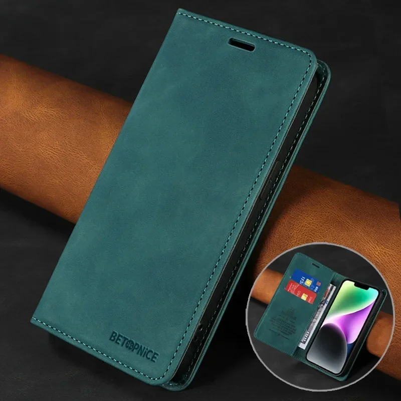 Power Luxury Leather RFID Wallet Case