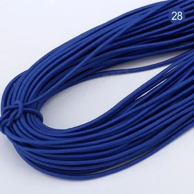 Vibrant 2mm Round Elastic Band - Premium DIY Sewing Accessory (5 Meters)