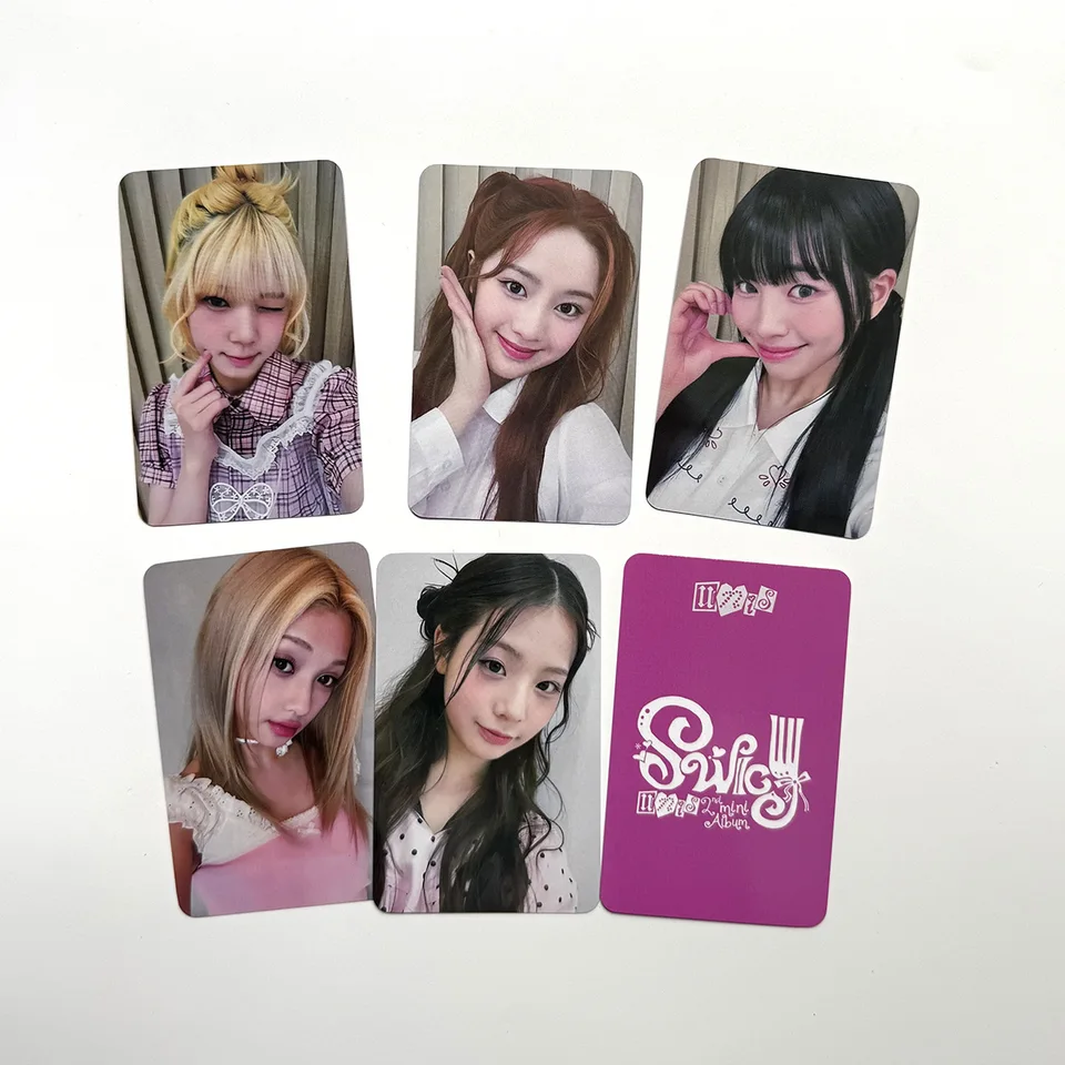 Kpop UNIS 2nd Mini Album SWICY Photocard HELLOIVE WITHMUU