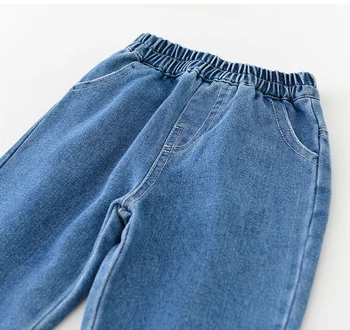 AYNIGIELL-بنطلون مطرز بالفطر للأطفال ، جينز مستقيم مغسول الساق ، بنطلون خريفي ، جديد ، عمر 1-5 سنوات 5