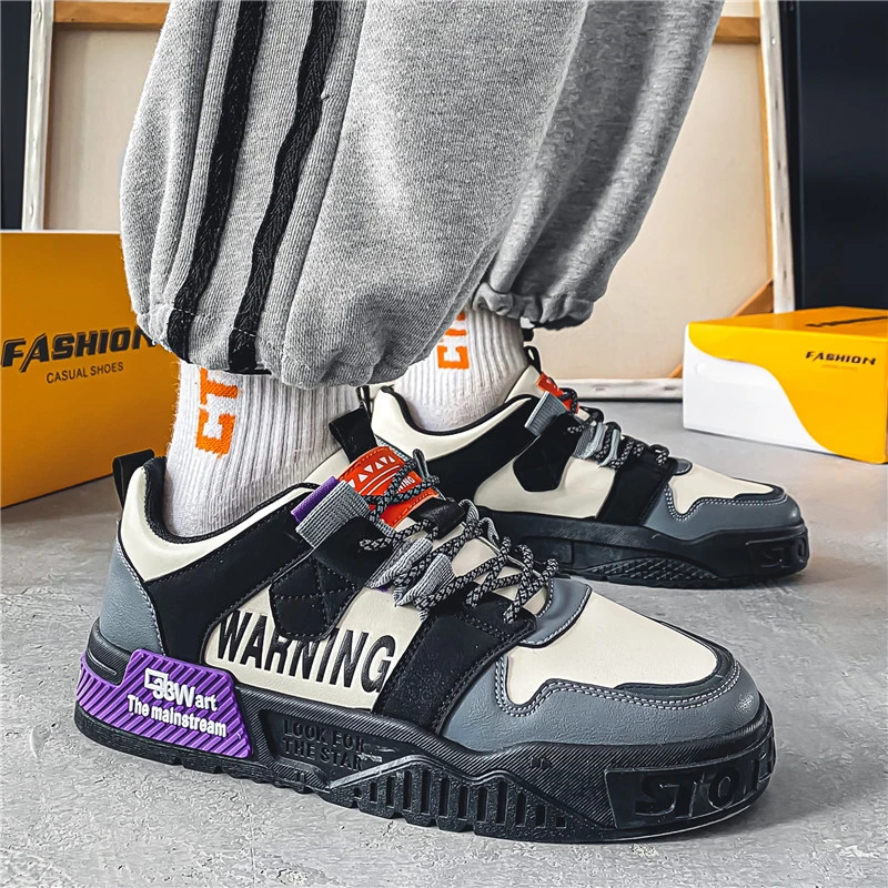 

Мужские кроссовки на платформе, разноцветные уличные кроссовки на вулканизированной подошве, со шнуровкой, повседневная обувь для зимы, 2023