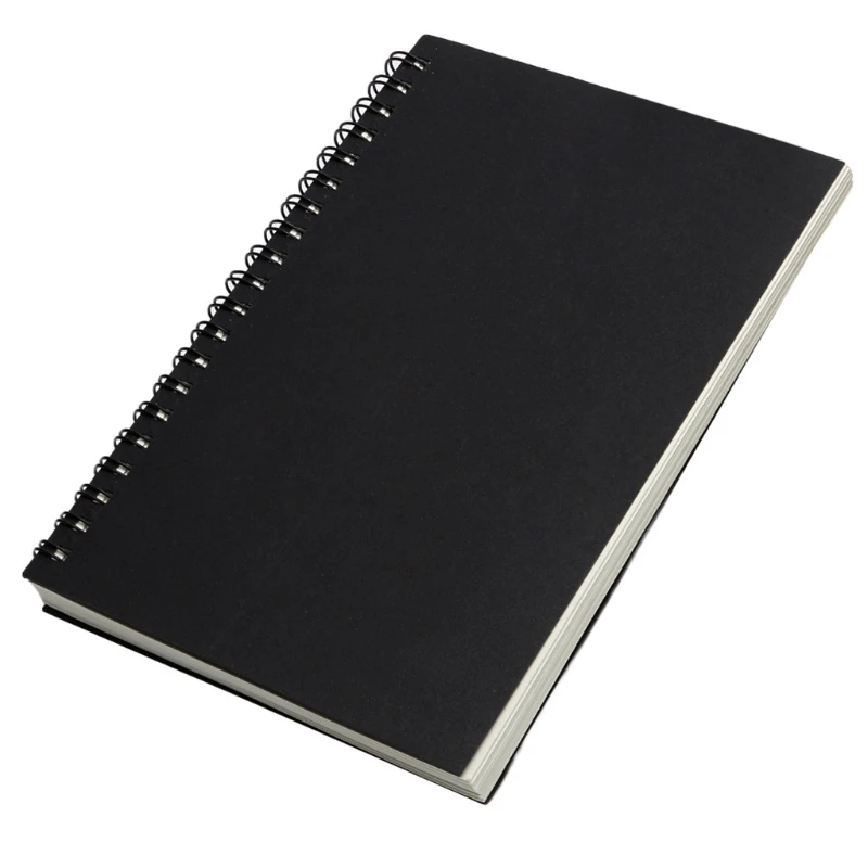 Reeves Retro Spiral Bound Coil Sketch Book Blank Notebook Kraft Sketching Paper Dropship