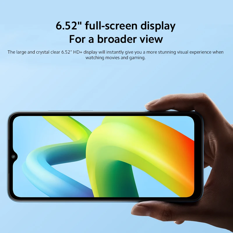 New Global Version Xiaomi Redmi A1 MTK Helio A22 8MP Dual Camera 5000mAh  Battery 6.52 DotDrop Display Android 12