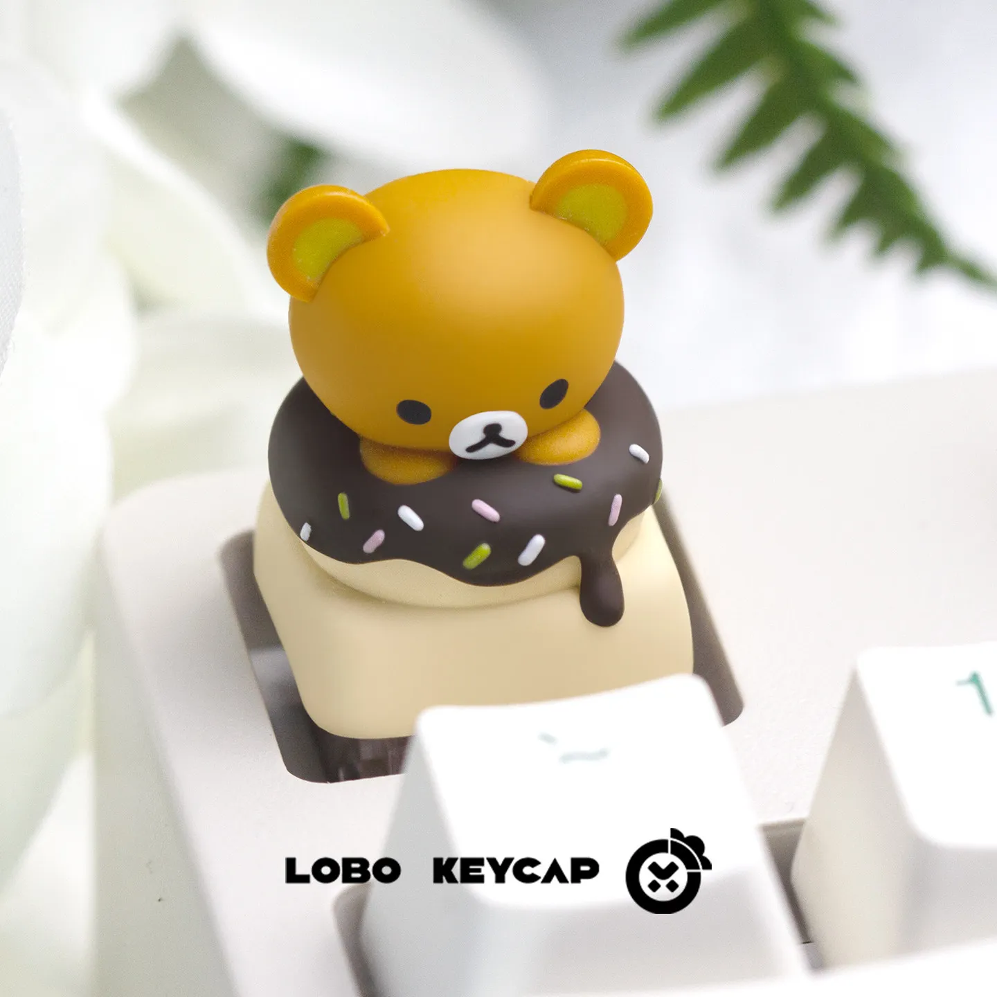 Rilakkuma Cute Resin Keycap – Custom Creative Esc Keycap for Mechanical Keyboard Enthusiasts