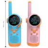 Hight Quality 2 Pack Kids Walkie Talkies 22 Channels LCD Screen Way Radio Toy Rechargeable Flashlight 2 Way Radio Toy for Kids 6
