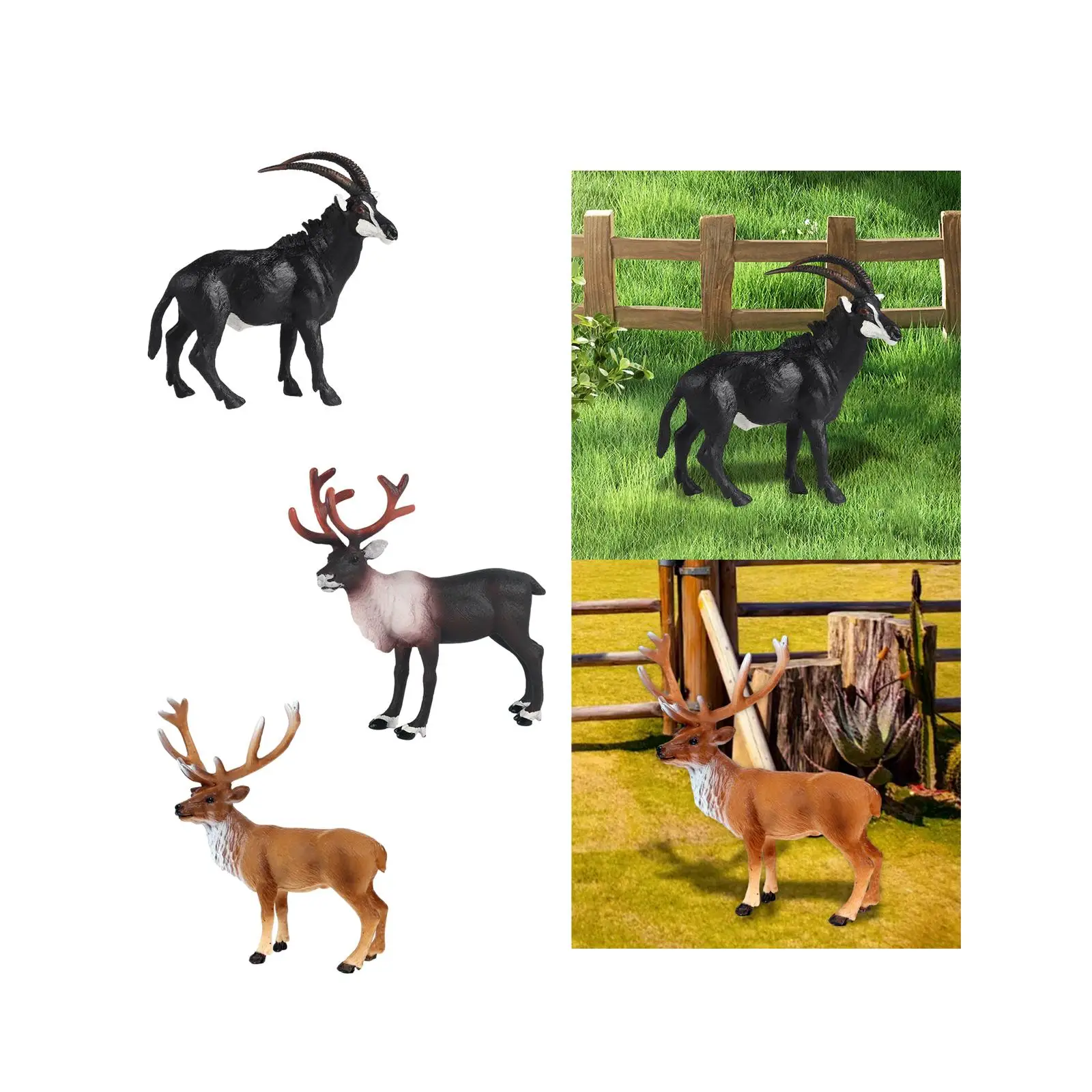 Wildlife Animal Figurine for Boys Girls 3-8 Years Old Animal Toy Figures