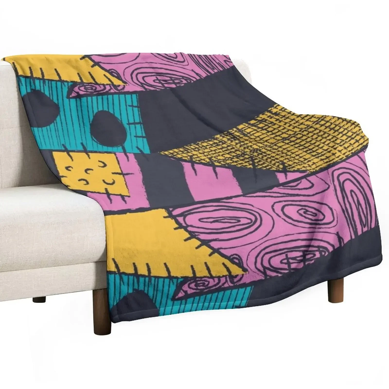

Nightmare Sewn Pattern Throw Blanket Decorative Sofa Warm Blankets For Bed Quilt Blankets