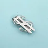Metal Dollar-sign Shaped Money Clip High Quality Exquisite Money Holder Mini Ultrathin Change Bill Clip Men's Business Wallet 5