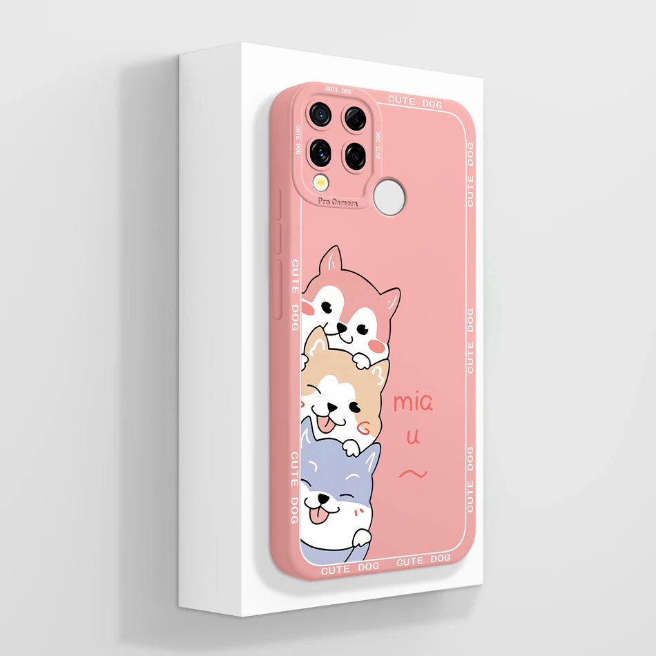 Cute Cartoon Soft Shockproof Liquid Silicone Phone Case -  Bumper Housing Capa