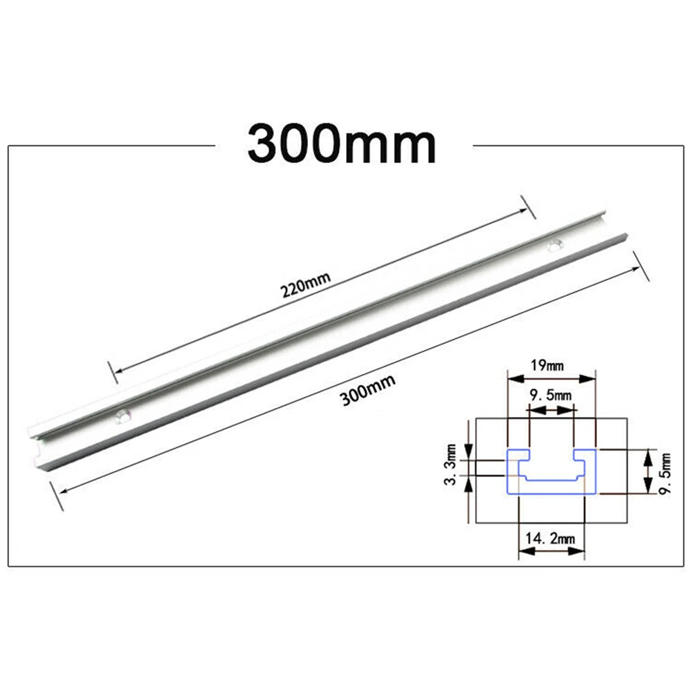 

1 Pc Aluminium Alloy T-Slot Track 300-600mm T-Track Miter Jig Tools For Woodworking Router Trimming Tools Carpentry Accessories