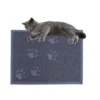30x40cm Cat Litter Mat Strong PVC Pet Cleaning Carpet Reusable Floor Protector for Cat Dog Claws Gray Pet Cleaning Carpet 4