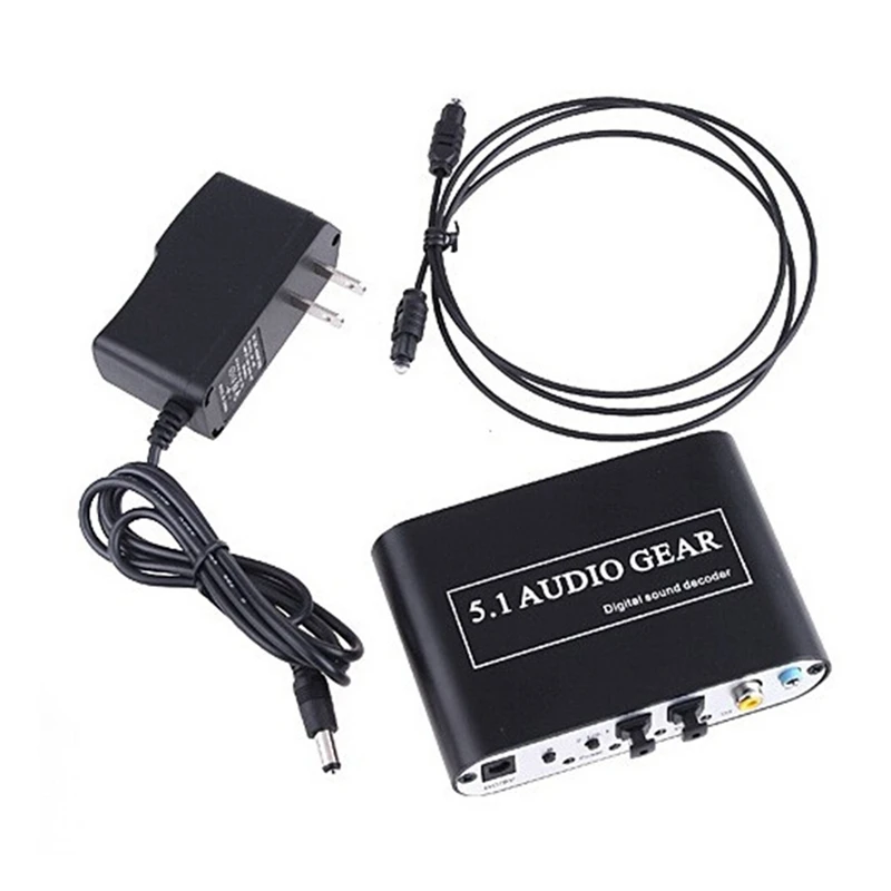 

Digital Optical Coaxial To Analog Audio Converter 5.1 Channel DTS AC-3 Audio Decoder TV To Audio US Plug