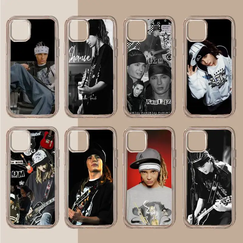 Singer Bill Tom Kaulitz Custodia Per Telefono Trasparente Morbida Per Iphone 11 13 12 14 15 Pro Max Mini Plus