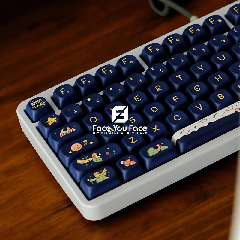 

Little Prince Theme 129 Keys MOA Profile Keycap for MX Switch Fittings PBT Keycaps Dye Sublimation Mechanical Keyboard Keycap