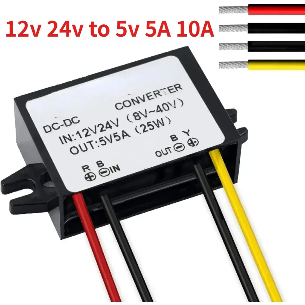 Universal DC to 5V Step Down Power Converter 5A 25W