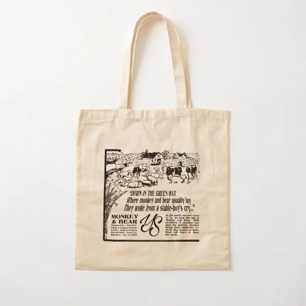 

Joanna газет обезьяна и медведь хлопковая Холщовая Сумка Складная дизайнерская ткань для женщин продуктовый многоразовый модный Женский Повседневный шоппер