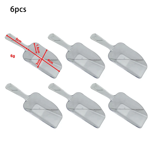 6 Pack, 6 Clear Disposable Kitchen Popcorn Candy Scoops, Plastic Ice  Scooper for Candy Buffet Bar Supplies in 2023