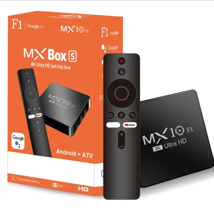 MX10 F1 Android TV Box 4K