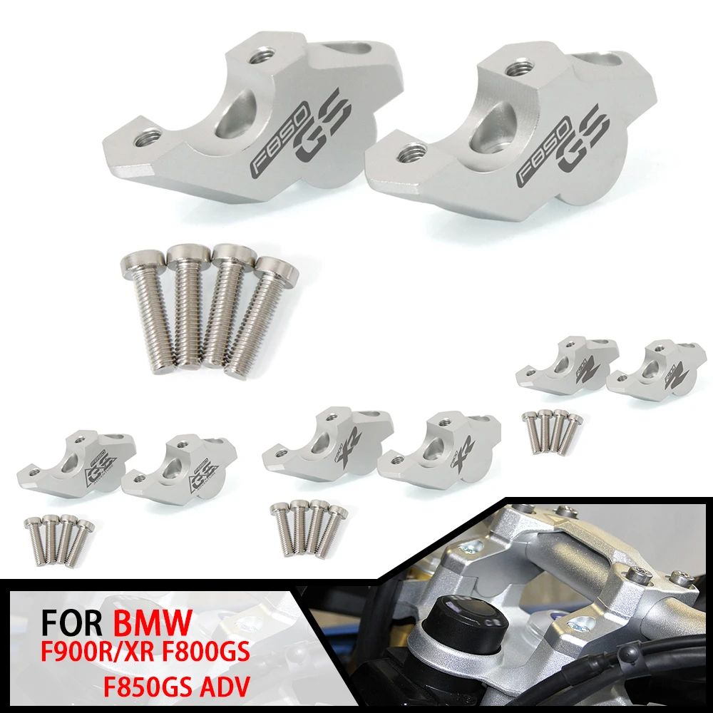 

Motorcycle Handlebar Risers With Offset For BMW F850GS 2018-2020 Adventure F900R F900XR Clamp Extend Handlebar Adapter Mount