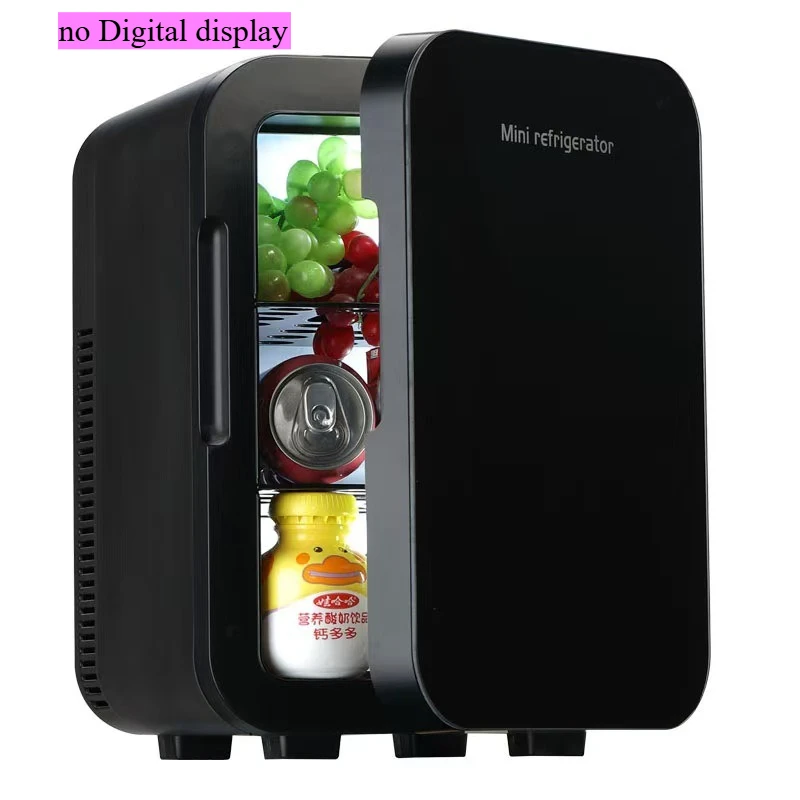 10L 차량용 냉장고 휴대용 12v/220v 듀얼 전원 쿨러 박스 재활용 미니 차량용 냉장고 캠핑 야외용 실버/블랙 선택 가능
