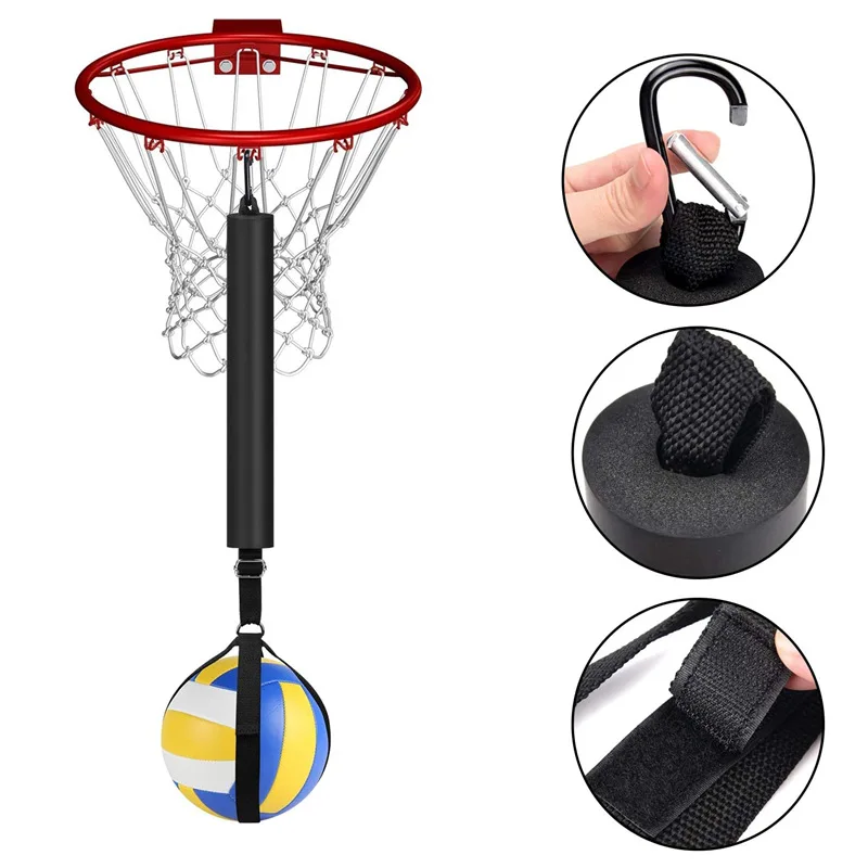 1Pcs Volleyball Jumping Trainer Adjustable Hanging Height Assisting Device Spin Belt Throwing and Spiking Ball Training Belt