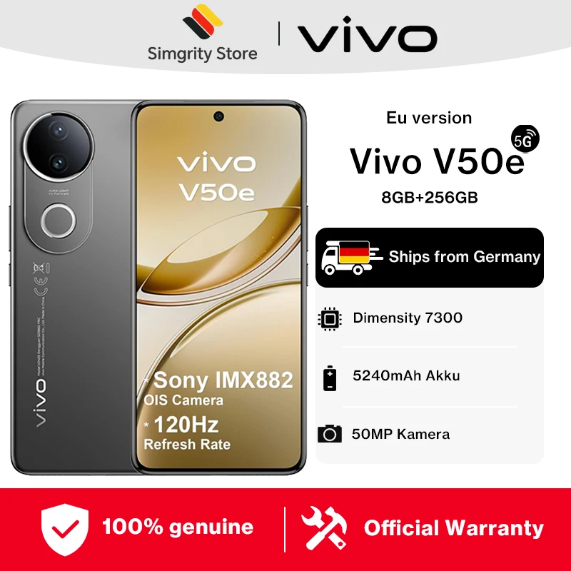 Smartfon vivo V50e 5G z EU za $235.13 / ~875zł