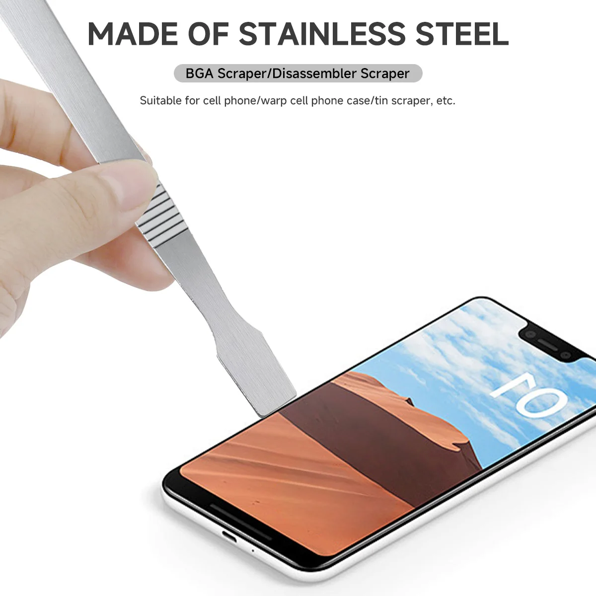 Scraper Metal Spudger Solder Paste Spudger Pure Steel Knife Repair BGA Paver Blade Watch Phone Repair Tools