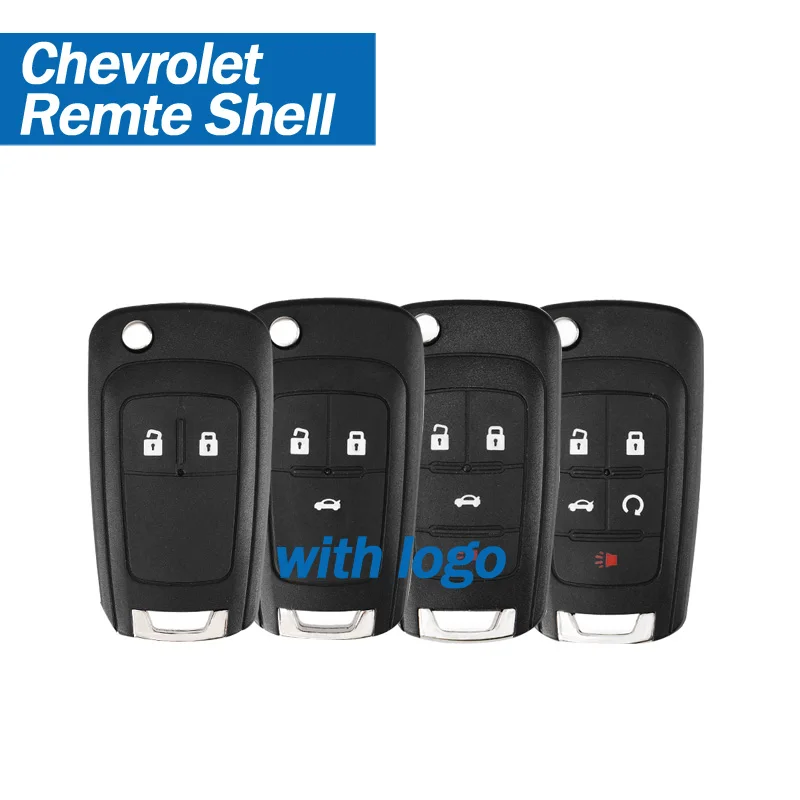 Flip Folding Remote Car Key Shell For Chevrolet Cruze Epica Lova Camaro Impala 2 3 4 5 Button Hu100 Blade Replacement