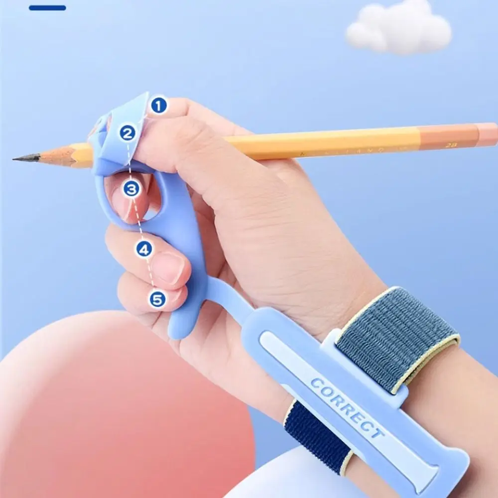 손가락 걸림 방지 손목 자세 교정 도구 보조기구 용 필기 교정기 연필 그립퍼
