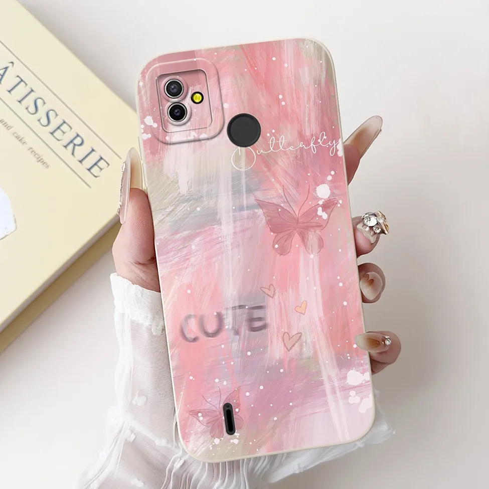 Silicone Cute Fashion Butterfly Flower Love Painted Phone Case