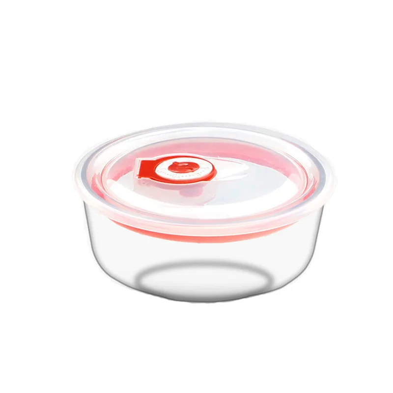 1L 1.5L 2.5L Tempered Glass Bowl With Lid Scale For Making