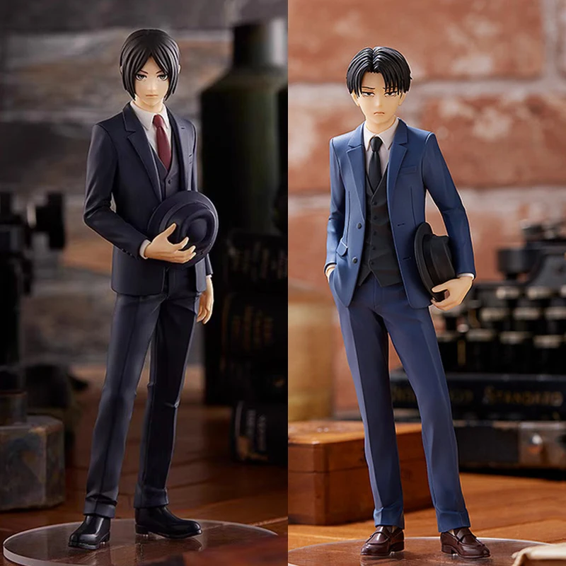 

Eren Jaeger Attack on Titan Figures Shingeki No Kyojin Levi·Ackerman Action Figures PVC Anime Model Collection Ornamen Toys