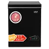 KRIB BLING 3.5 Cu.Ft Compact Chest Freezer with Removable Basket, Krib Bling Top Door Open Freestanding Deep Freezer with 7 Gear 1