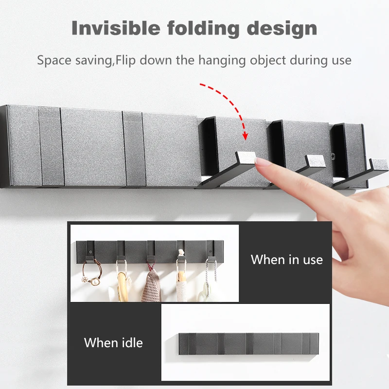 Hidden Folding Hooks on the Wall Behind the Hit Hole Luxurious
